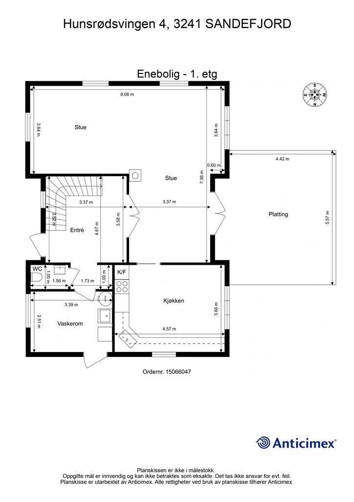 Plantegning 1. etasje