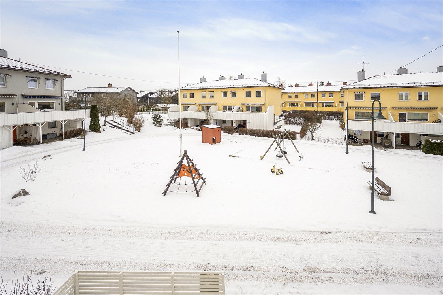 Utsyn fra hovedsoverommet. 