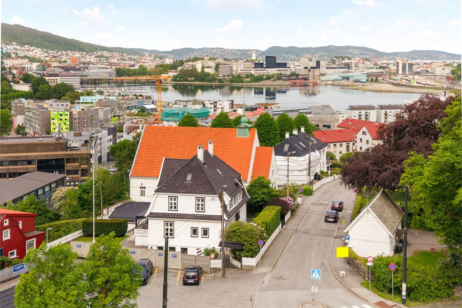 Gang og sykkelavstand til Bergen sentrum