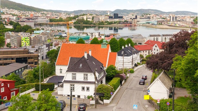 Gang og sykkelavstand til Bergen sentrum