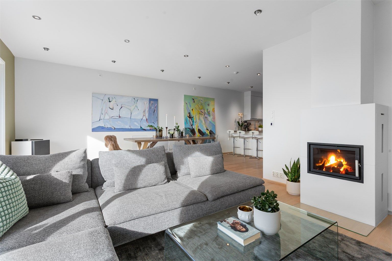 Boligen har balansert ventilasjon