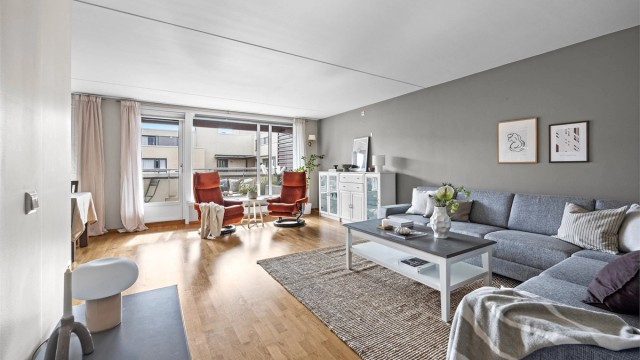 De store vindusflatene slipper inn rikelig med naturlig lys.
