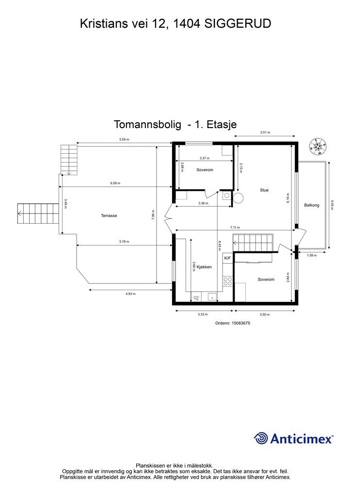 Plantegning 1. etasje 
