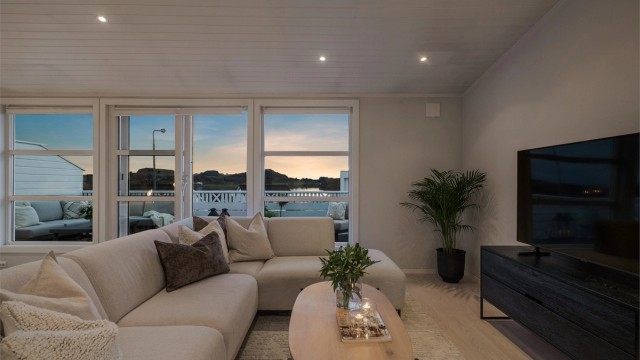 Et flott rom både dagtid og kveld.