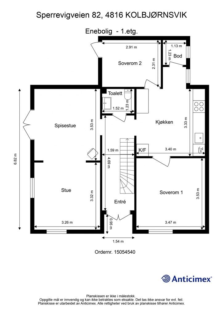 Plantegning 1. etasje