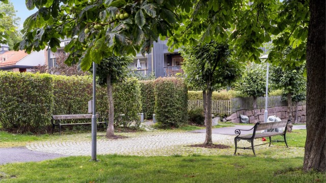 Flere barnehager, som Elmholt og Solbakken Barnas Hage, ligger kun et par minutters gange unna.