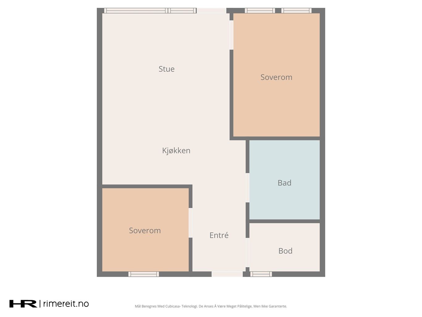 Plantegning 1. etasje.