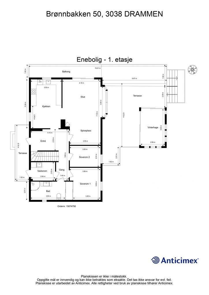 Plantegning - 1. etasje