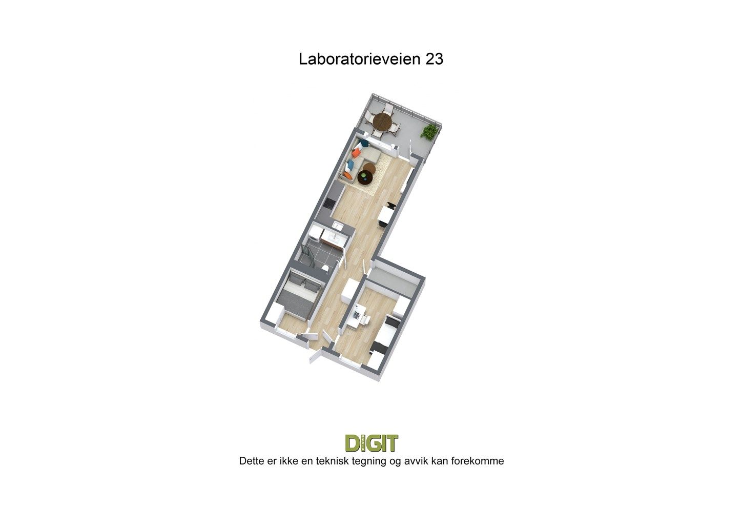 3D - Laboratorieveien 23 4 etg