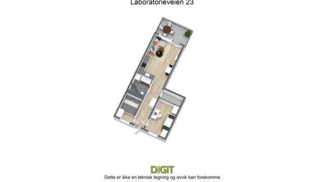3D - Laboratorieveien 23 4 etg