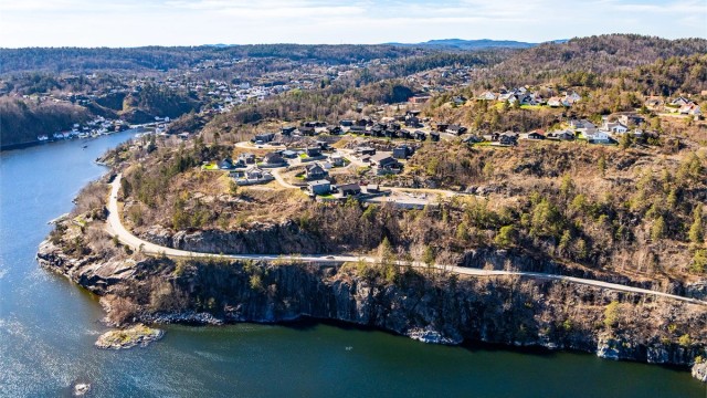 Tvedestrandsfjorden og Tangenheia.