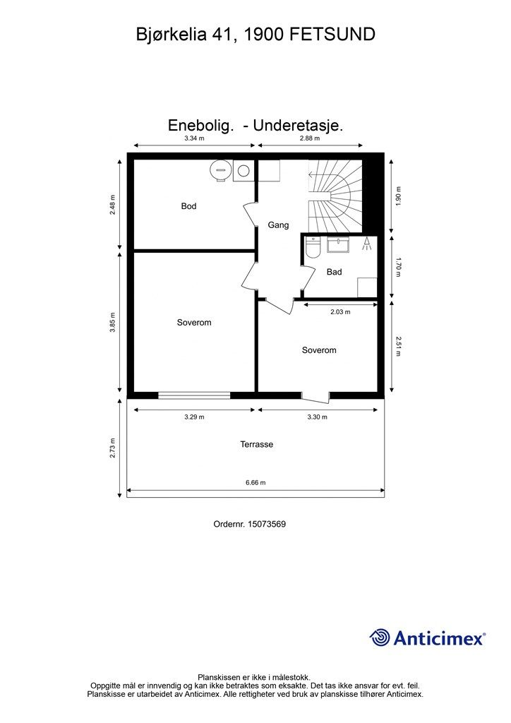 Plantegning- Underetasje.