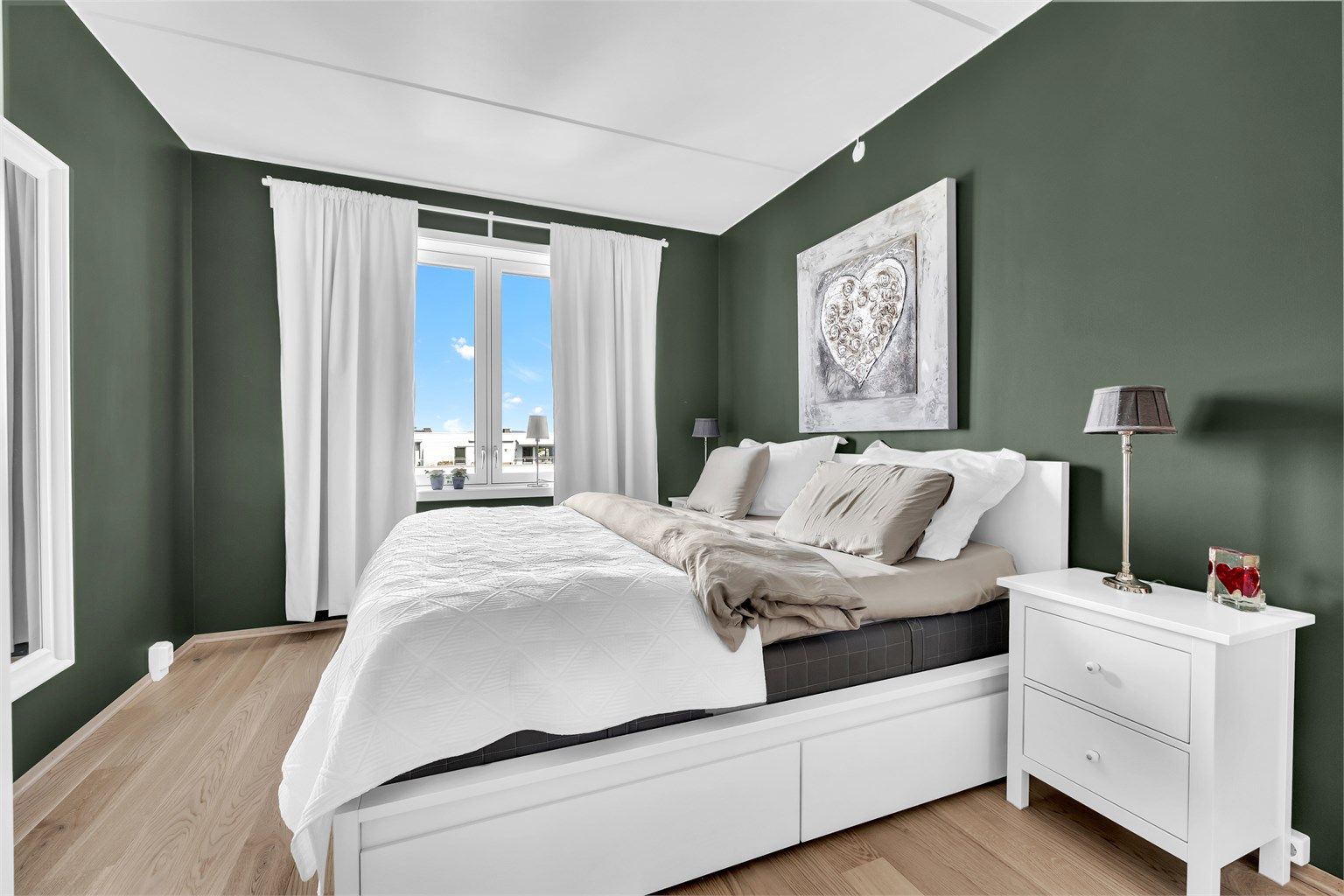 Hovedsoverommet / Soverom 1 på plantegningen