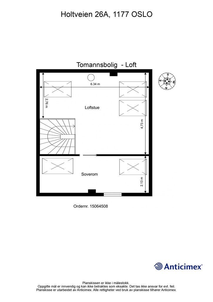 Plantegning loftsetasje
