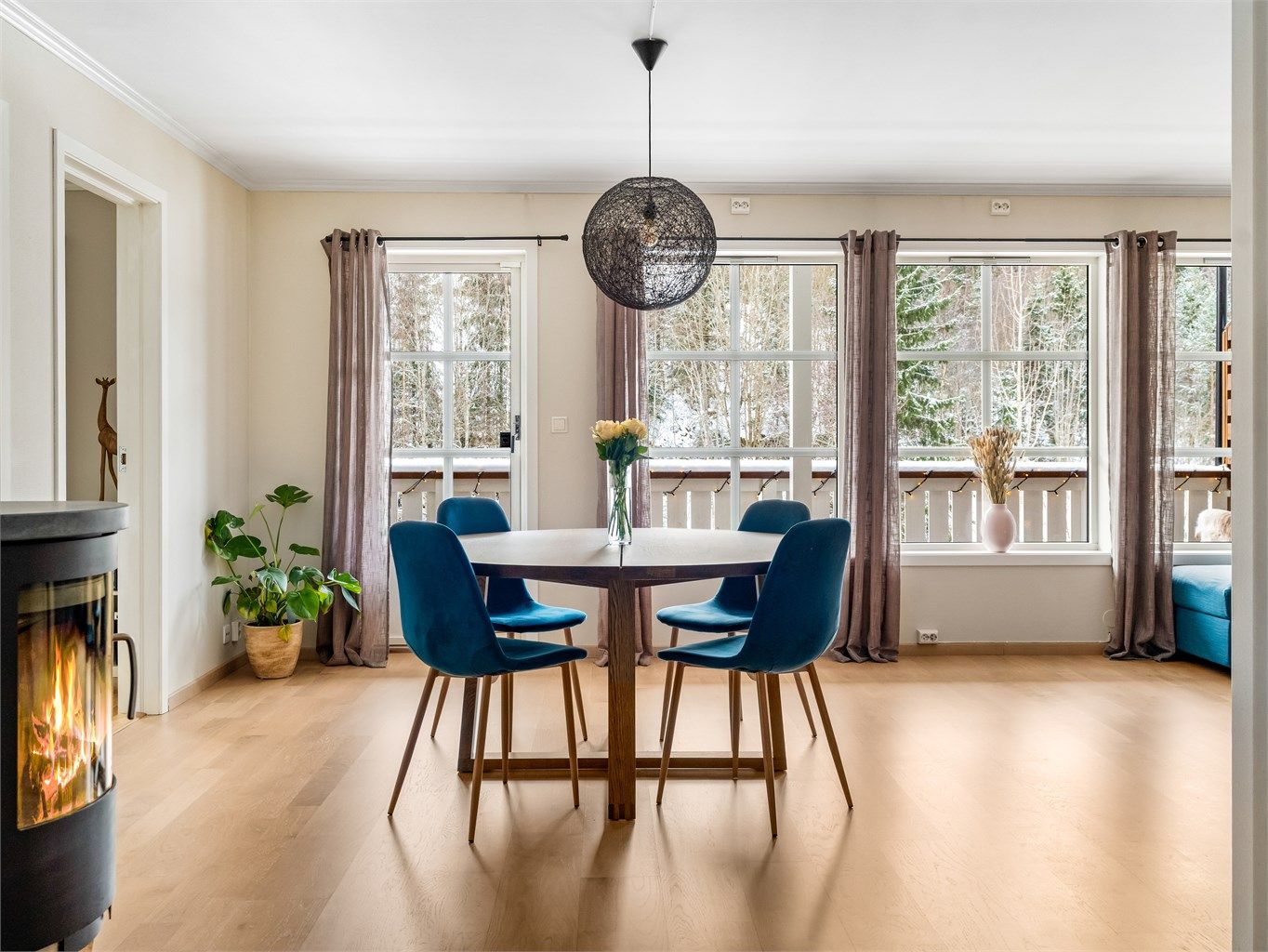 En attraktiv 4-roms selveierleilighet med Østmarka bokstavelig talt rett utenfor døren