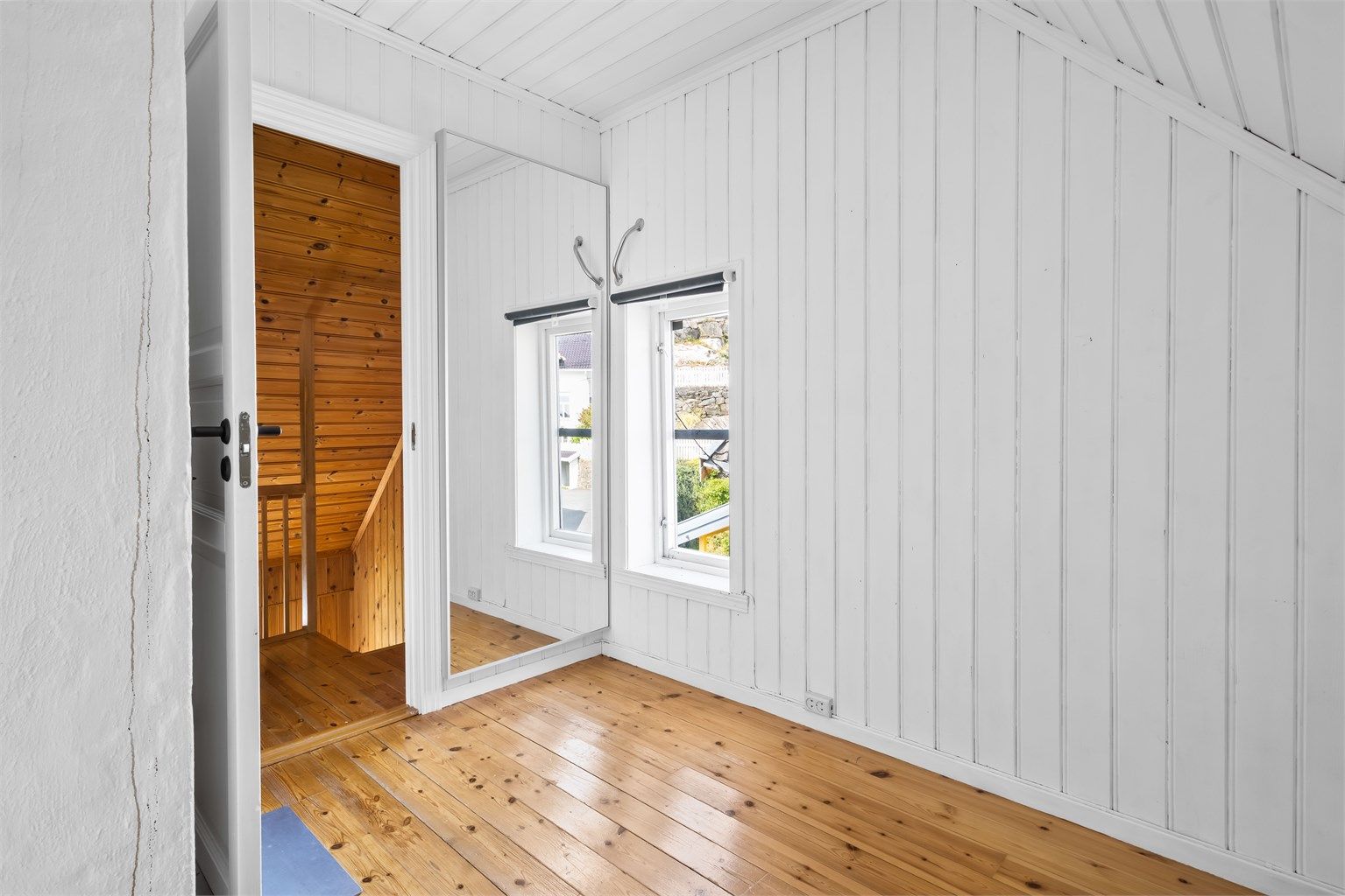 Det tredje rommet på loftet gir fleksible bruksmuligheter.