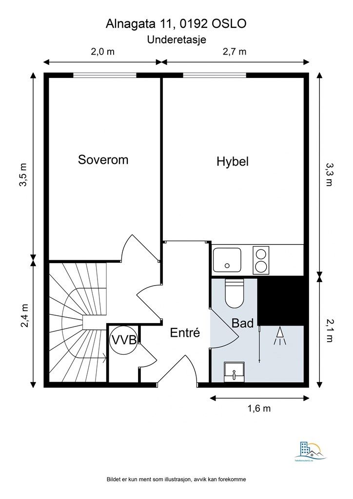 Plantegning- underetasje.