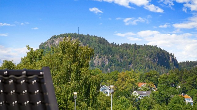 Nærhet til marka og åsene rundt Sandvika.