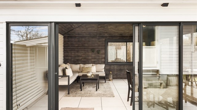 Herlig utestue med innlagt lys og strøm