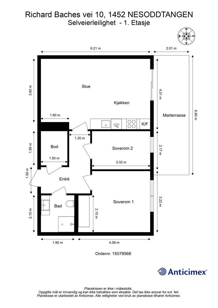 Plantegning 1. etasje