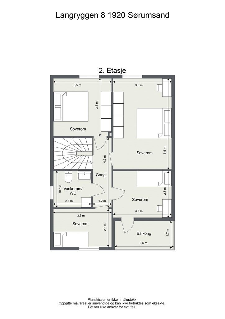 Plantegning 
2. etasje
