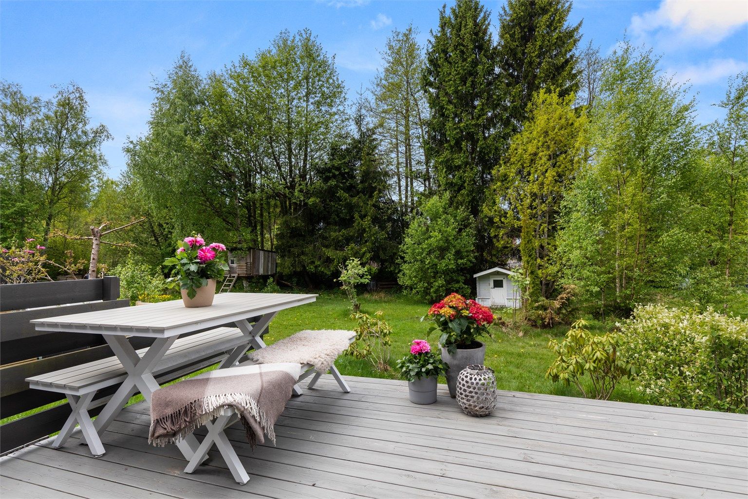 Stort og barnevennlig fellesområde. 