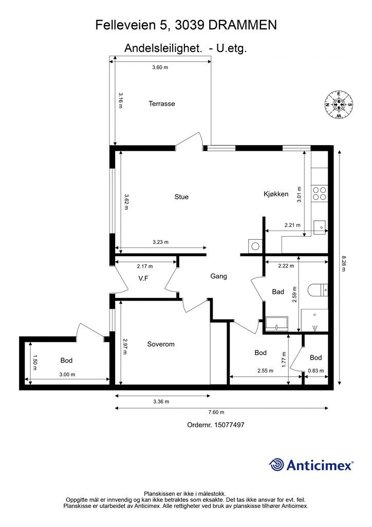 Plantegning - Underetasje