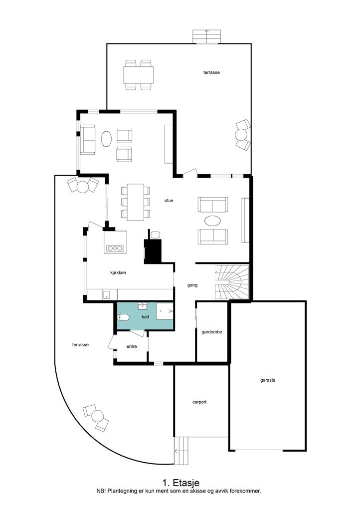 Plantegning 1 etasje
