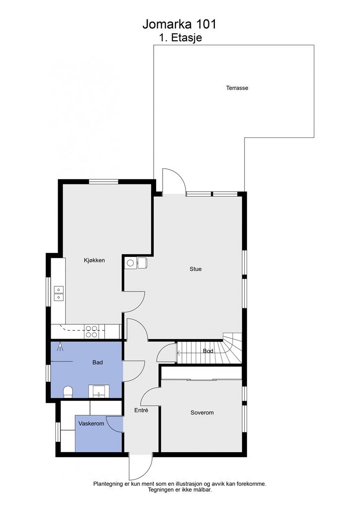 2 D plantegning 1. etasje