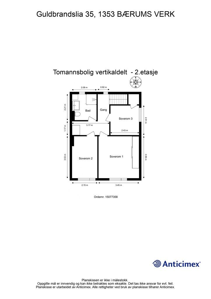Plantegning - Annen etasje