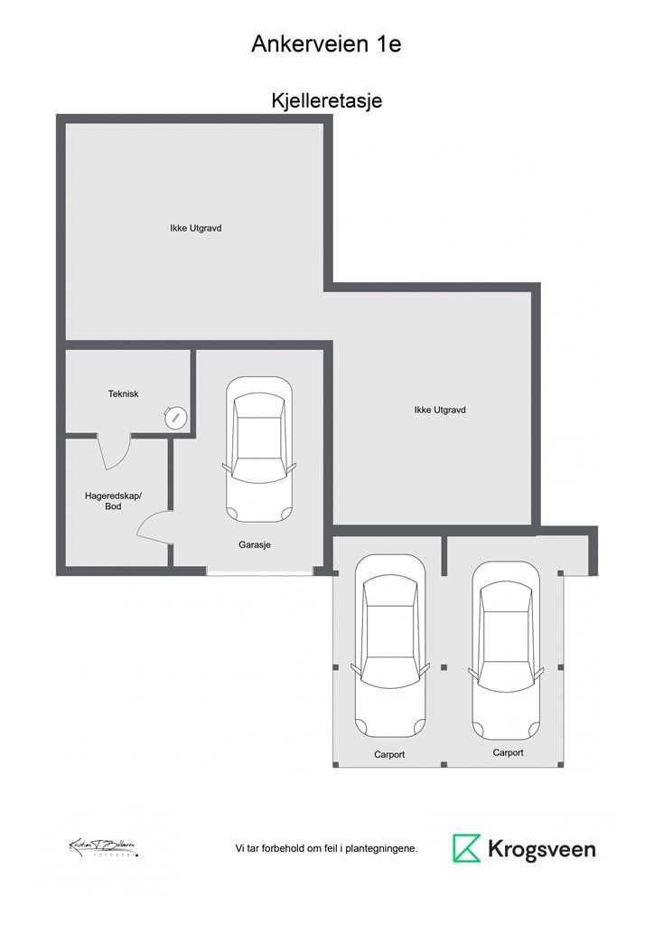 Planskisse kjelleretasje. 