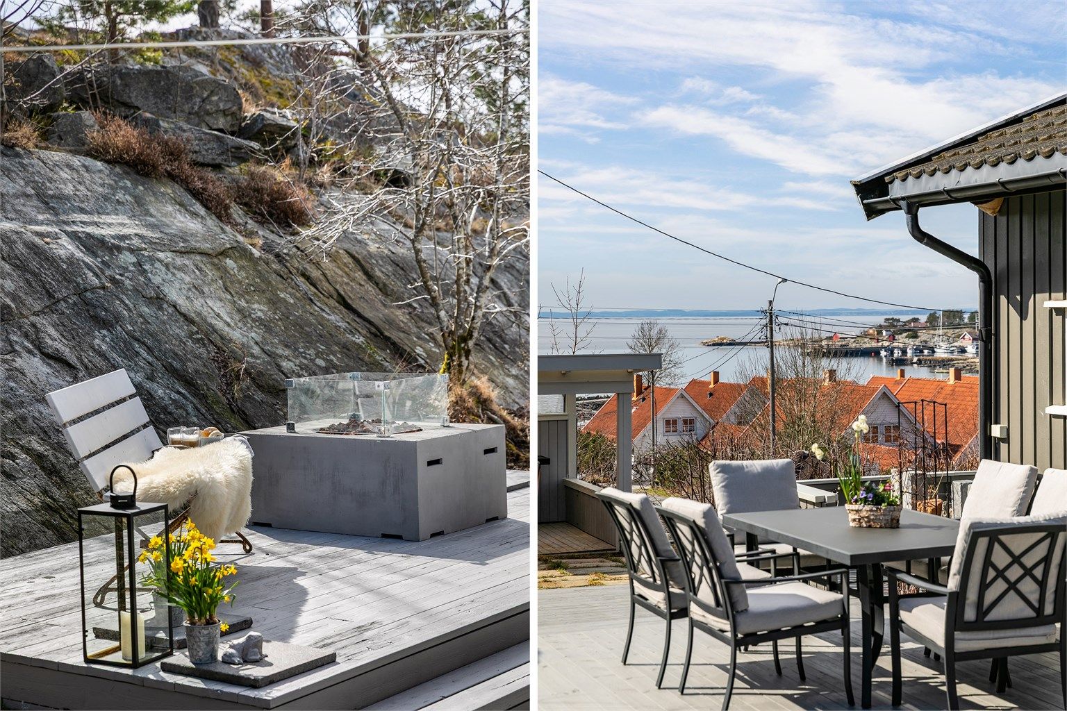 Flott utsikt til Oslofjorden sees flere steder - også innendørs.