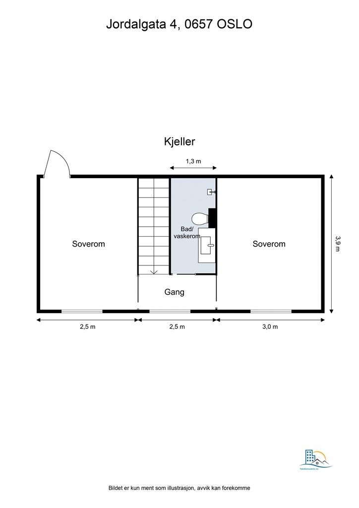 Plantegning kjeller.