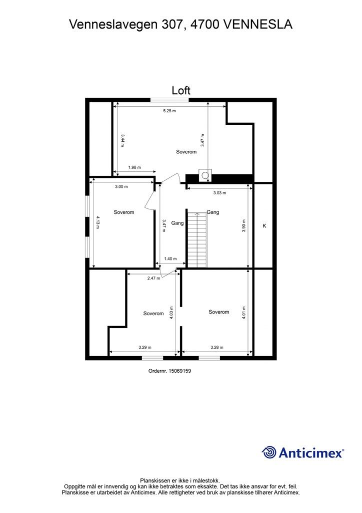 Plantegning 2 etasje