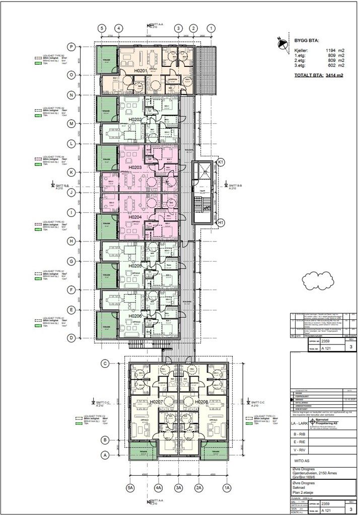 Plantegning 2.etg