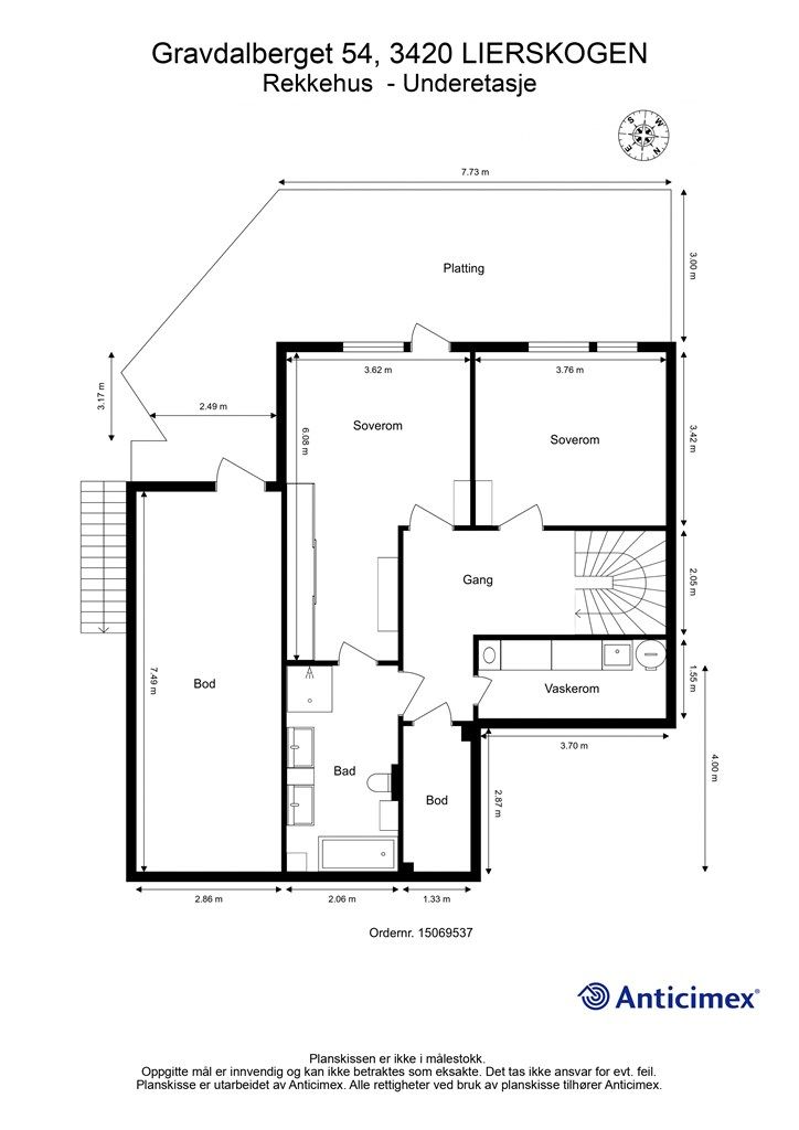 Plantegning - Underetasje
