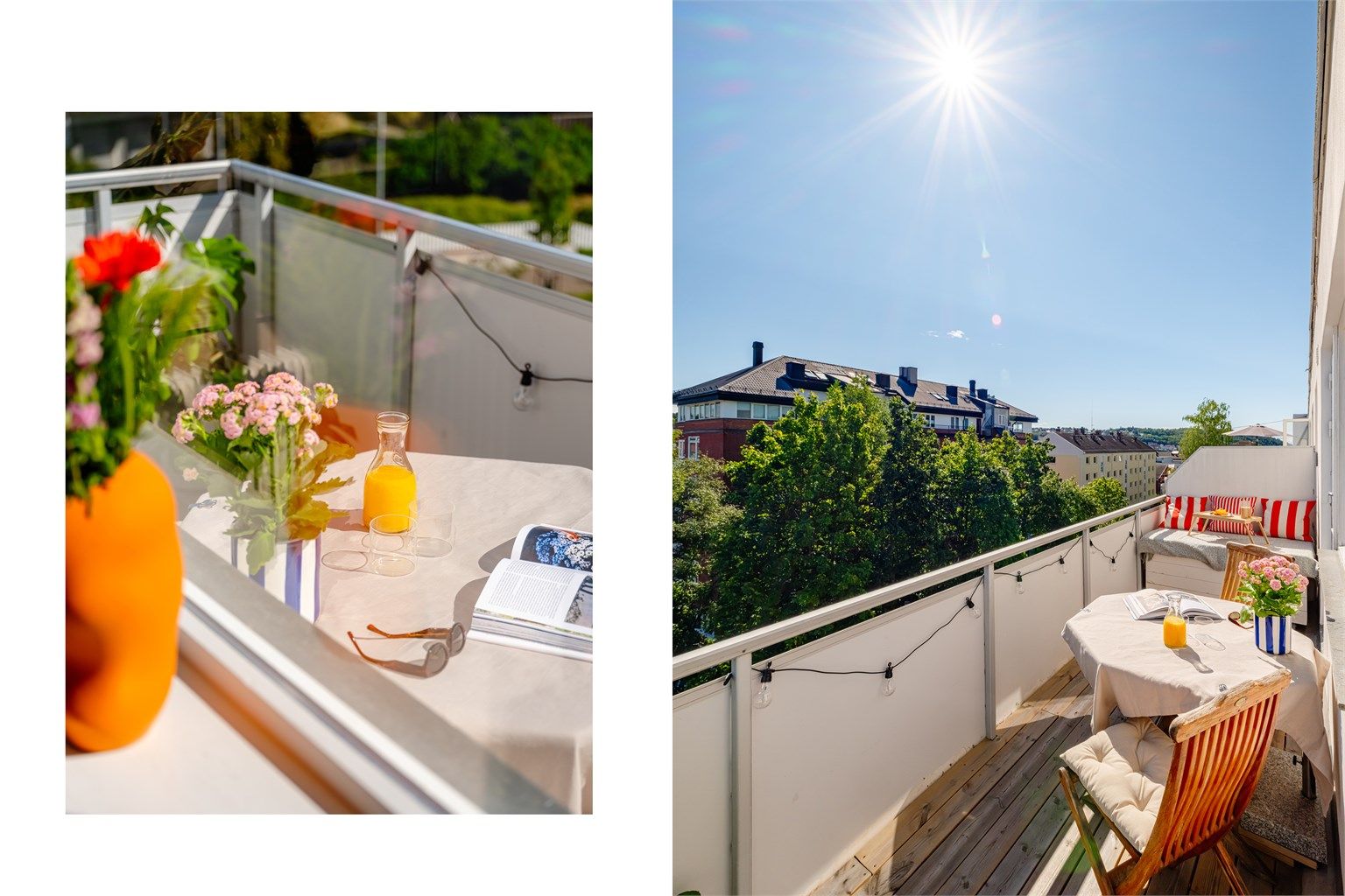 Her har du flott utsyn, usjenert hjørnebeliggenhet og ingen leilighet over deg!