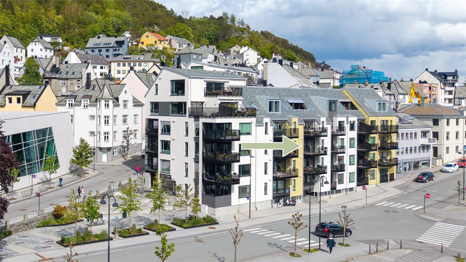 Moderne leilighet i bygg fra 2020 med vannbåren gulvvarme og balansert ventilasjon.
Foto: Stian Wiik