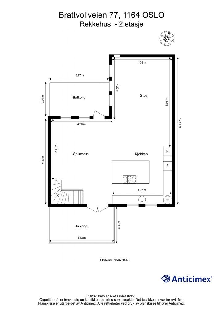 Plantegning - 2. etasje
