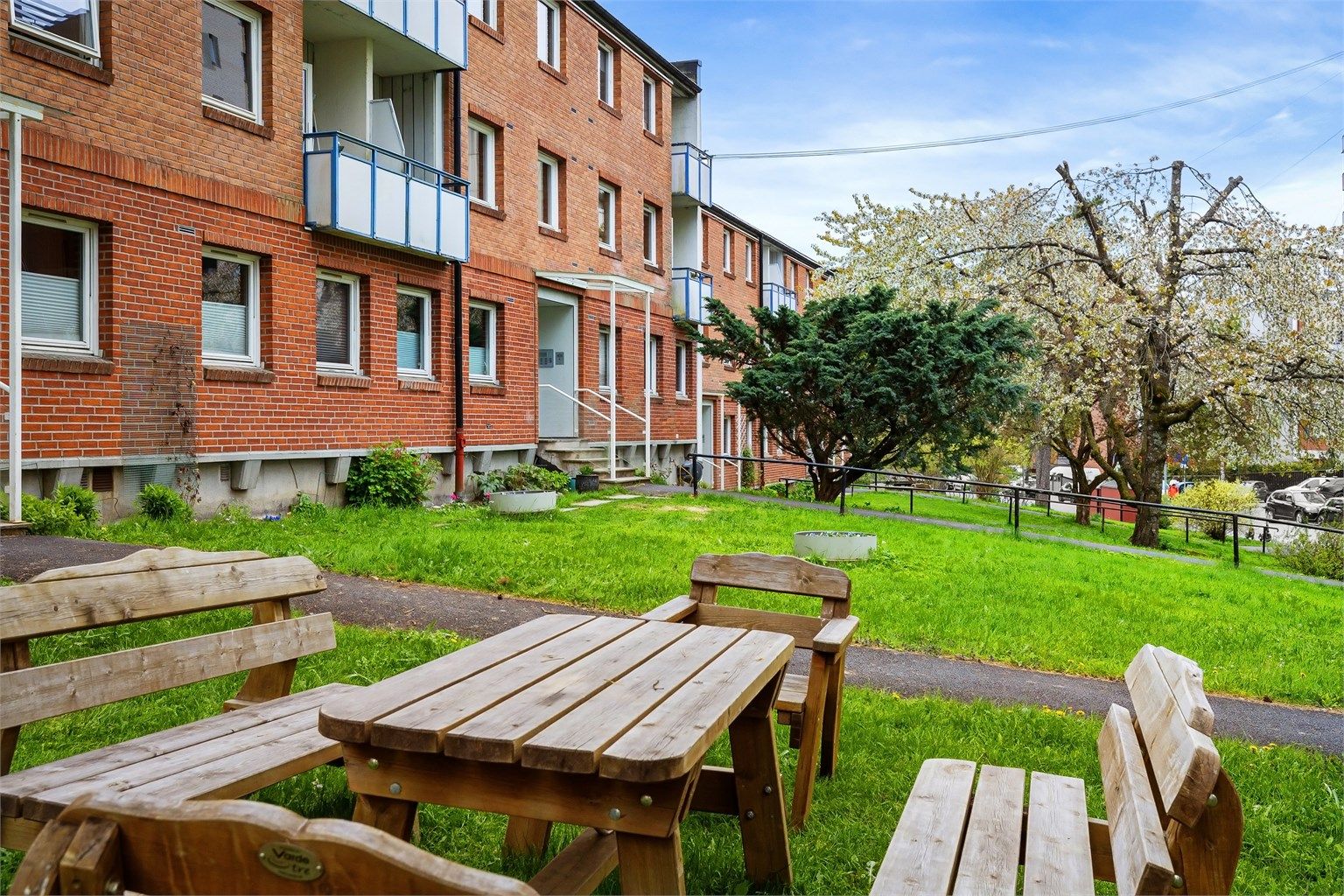 Fellesarealene er opparbeidet med sittegrupper for beboerne.