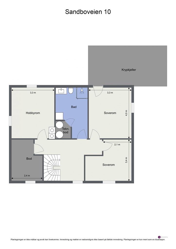 Plantegning - Kjeller