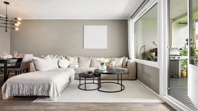 Plass til sofa