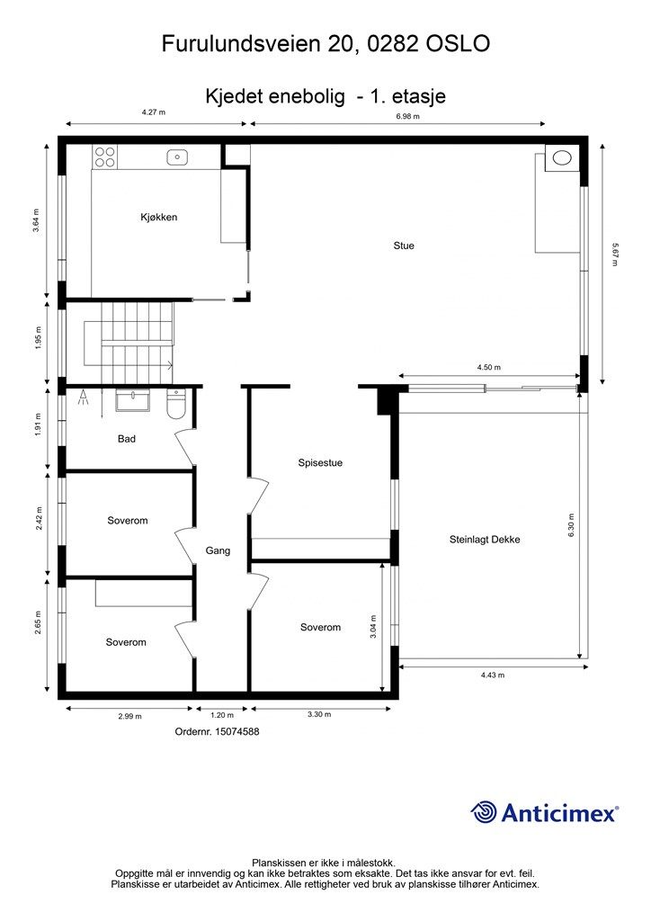 Plantegning 1.etasje. 