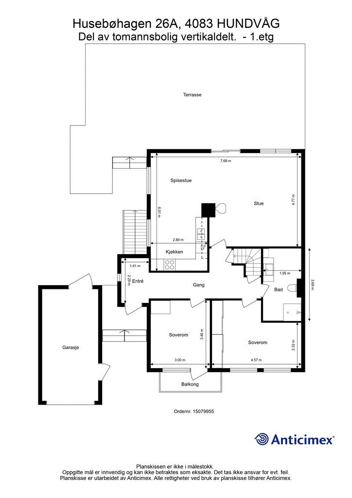 Plantegning 1. etasje