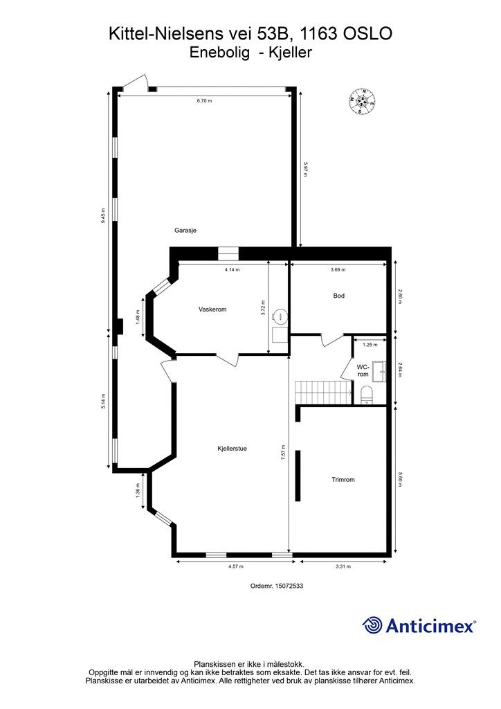 Plantegning - Kjeller