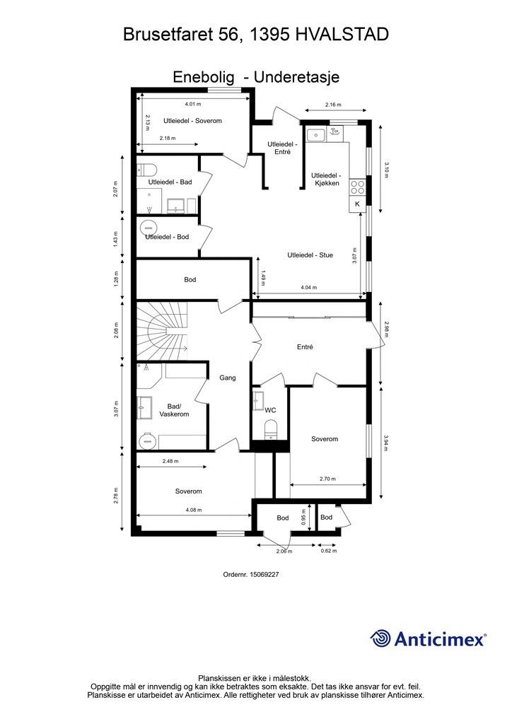 Plantegning - Underetasje
