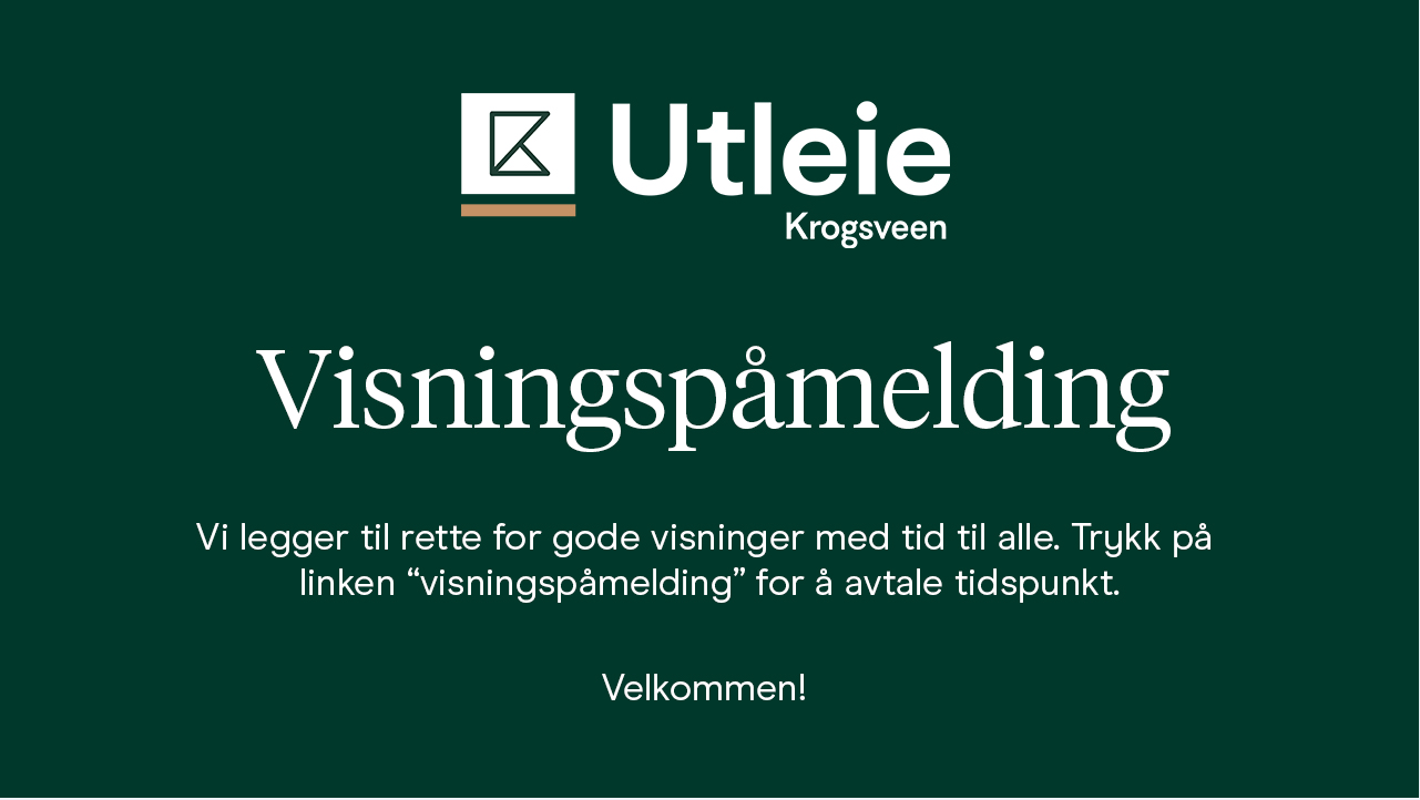 Ønsker du å komme på visning? Trykk på visningspåmelding.