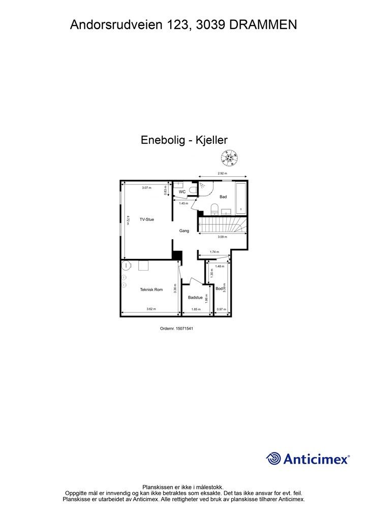 Plantegning - Kjeller