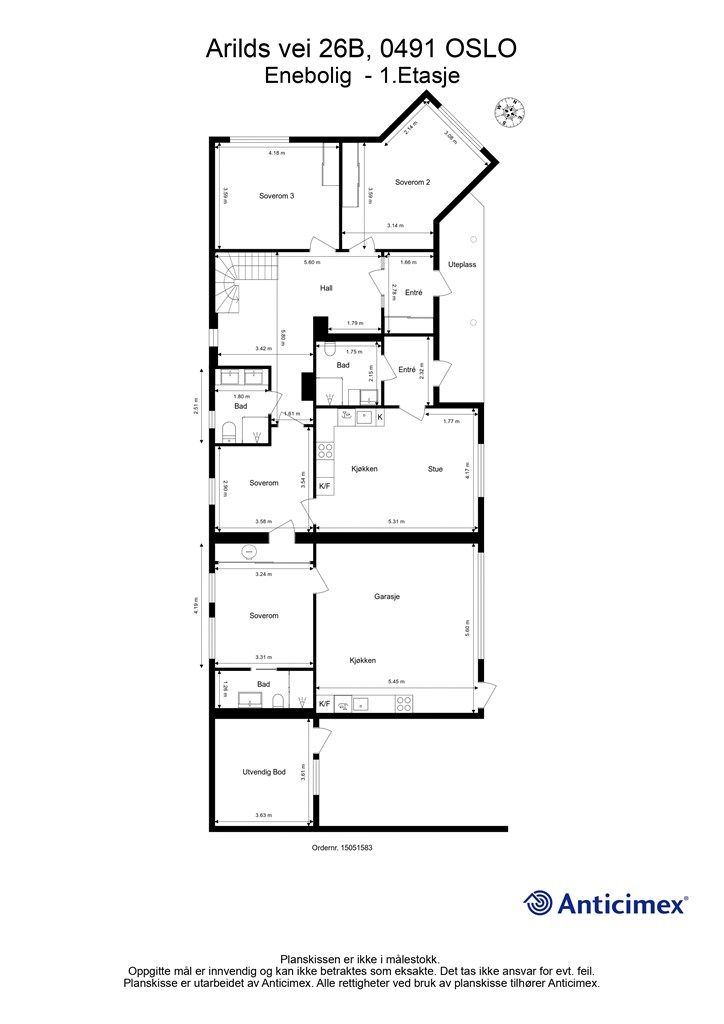 Plantegning 1. etasje