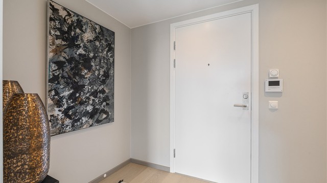Entrédør med brannklasse B30 og lydklasse db40.